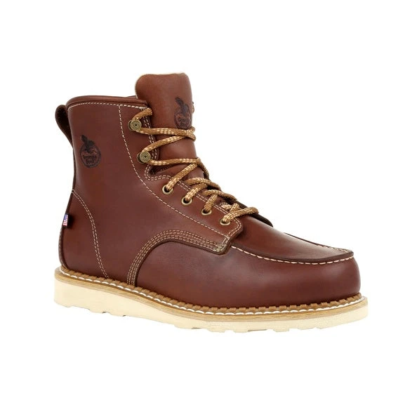 Men's Georgia Wedge Moc Toe Work Boot #GB00358 - Image 7