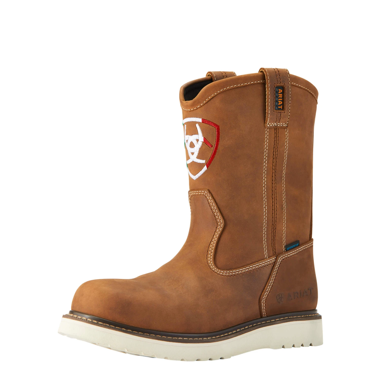 Men's Ariat Rebar Wedge Orgullo Mexicano Waterproof Work Boot #10042497 - Image 2