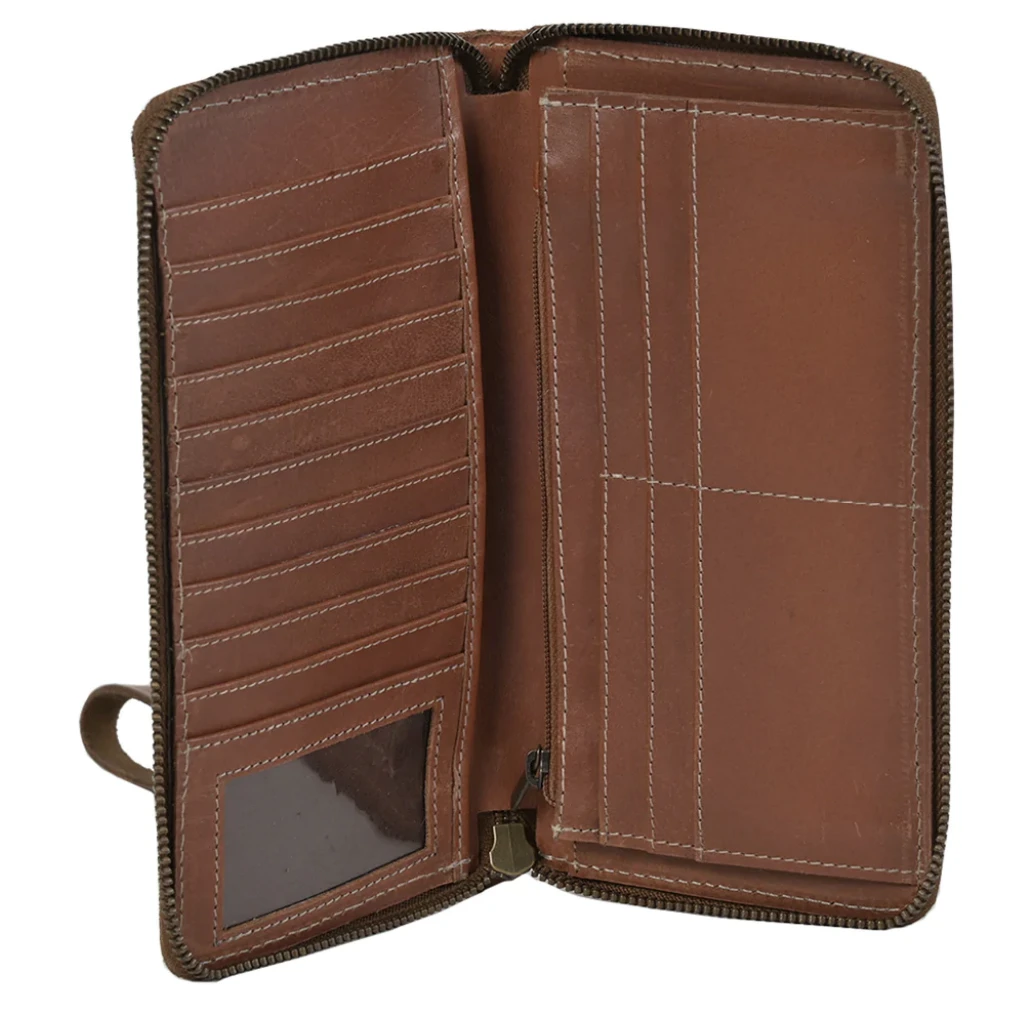 Women's STS Ranch Wear Cowhide Saddle Tramp Bentley Wallet #STS61378 - Image 3
