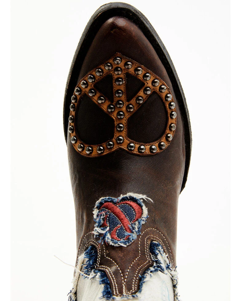 Women's Yippee Ku Yay By Old Gringo Love & Peace Western Boot #YBL533-2 - Image 4