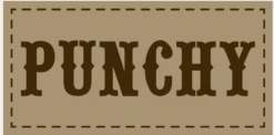 Hooey Punchy Sticker #ST5002BKTN