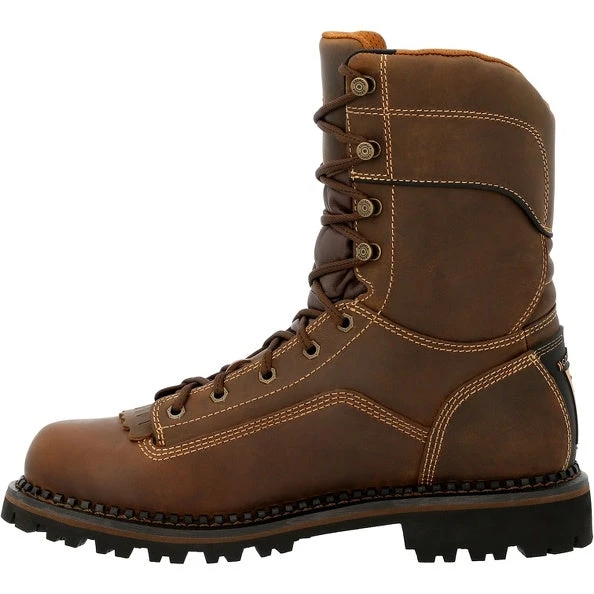 Men's Georgia AMP LT Low Heel Composite Toe Waterproof Logger Work Boot #GB00473 - Image 3