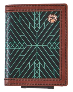 Men's Hooey Roughy Neon Moon Bi-Fold Money Clip #RFW002-BKBR