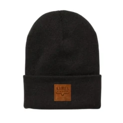Women's Kimes Premium Branded Black Beanie