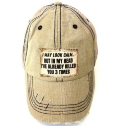 Women's Jana's Flannels Trucker Cap #83TAN